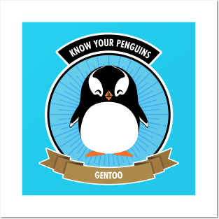 Gentoo Penguin - Know Your Penguins Posters and Art